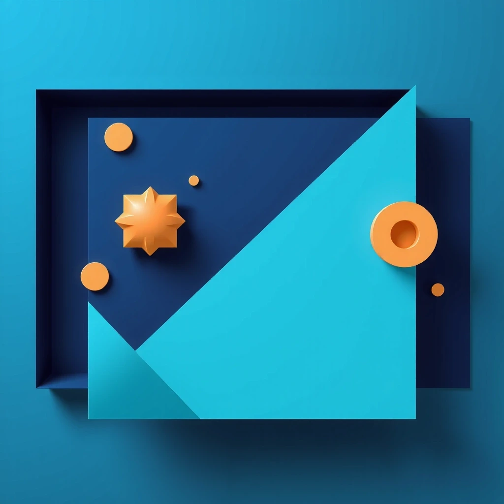 Abstract geometric shapes representing structure